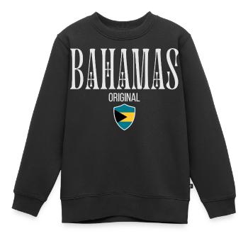 Ursprünglich von den Bahamas, geboren auf den Bahamas - Kinder Premium Organic Sweatshirt - Schwarz - Vorne - AI Model Kid Female (0cm)