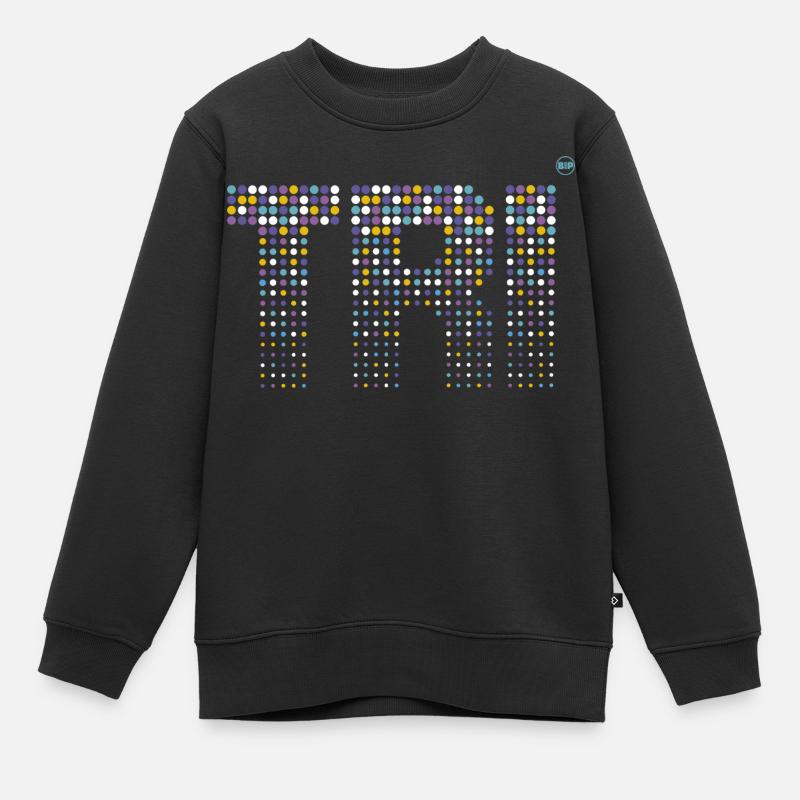 TRI - Design élégant pour le triathlon - Sweat Premium enfant bio - noir