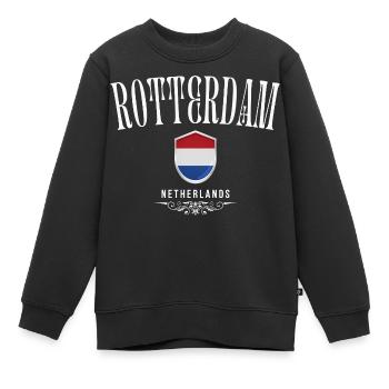 Amo Rotterdam, Rotterdam, Pays-Bas - Sweat Premium enfant bio - noir - Devant - AI Model Kid Female (0cm)