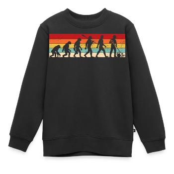 Vintage Evolution - Gärtner - Kinder Premium Organic Sweatshirt - Schwarz - Vorne - AI Model Kid Female (0cm)