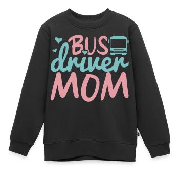 Busfahrer Mama - Kinder Premium Organic Sweatshirt - Schwarz - Vorne - AI Model Kid Female (0cm)