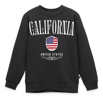 Kalifornien, USA, Kalifornien-Souvenir - Kinder Premium Organic Sweatshirt - Schwarz - Vorne - AI Model Kid Female (0cm)