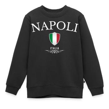 Neapel, Italien, Souvenir Neapel - Kinder Premium Organic Sweatshirt - Schwarz - Vorne - AI Model Kid Female (0cm)