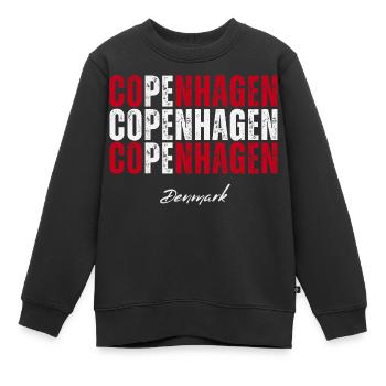 Kopenhagen Dänemark, Erinnerung an Kopenhagen - Kinder Premium Organic Sweatshirt - Schwarz - Vorne - AI Model Kid Female (0cm)