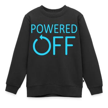 ÉTEINT Éteint et en mode veille - Sweat Premium enfant bio - noir - Devant - AI Model Kid Female (0cm)