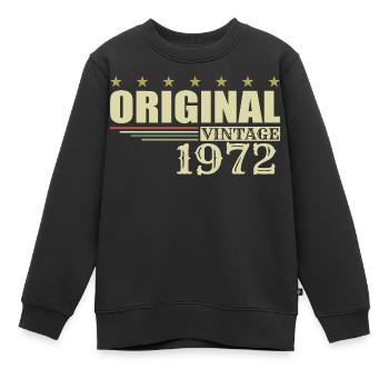 1972 Geburtstag 1972 - Kinder Premium Organic Sweatshirt - Schwarz - Vorne - AI Model Kid Female (0cm)