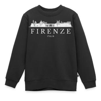 Florenz Skyline, Florenz, Italien - Kinder Premium Organic Sweatshirt - Schwarz - Vorne - AI Model Kid Female (0cm)