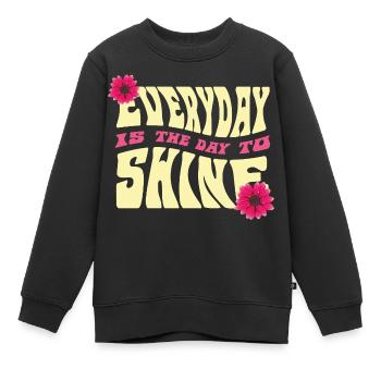 Jeden Tag Strahlen Design - Kinder Premium Organic Sweatshirt - Schwarz - Vorne - AI Model Kid Female (0cm)