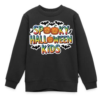 Spooky Halloween Kids - Kinder Premium Organic Sweatshirt - Schwarz - Vorne - AI Model Kid Female (0cm)