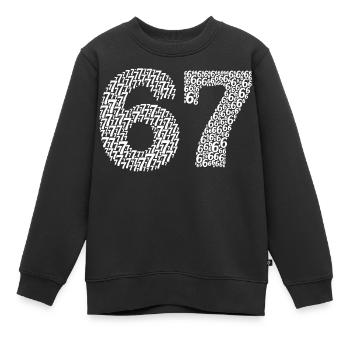 Sixty Seven meme - Kids Premium Organic Sweatshirt - black - Front - AI Model Kid Female (0cm)