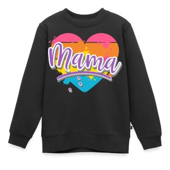 Maman - Sweat Premium enfant bio - noir - Devant - AI Model Kid Female (0cm)