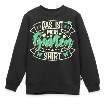 Garten Schrebergarten - Kinder Premium Organic Sweatshirt - Schwarz - Vorne - AI Model Kid Female (0cm)