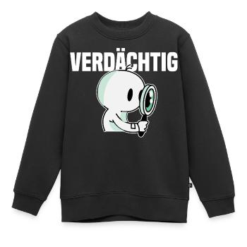 Detektiv - Kinder Premium Organic Sweatshirt - Schwarz - Vorne - AI Model Kid Female (0cm)