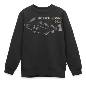 Dorschkönig 2026 - Kinder Premium Organic Sweatshirt - Schwarz - Vorne - AI Model Kid Female (0cm)