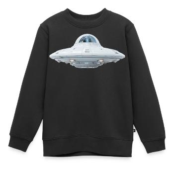 OVNI - Sweat Premium enfant bio - noir - Devant - AI Model Kid Female (0cm)