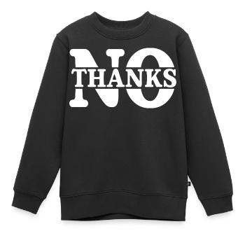 Non merci - Sweat Premium enfant bio - noir - Devant - AI Model Kid Female (0cm)