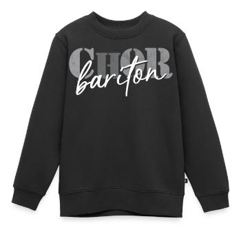 Chor Bariton - Kinder Premium Organic Sweatshirt - Schwarz - Vorne - AI Model Kid Female (0cm)