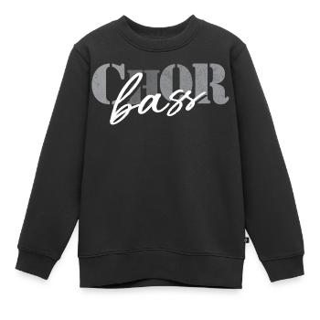 Chor Bass - Kinder Premium Organic Sweatshirt - Schwarz - Vorne - AI Model Kid Female (0cm)