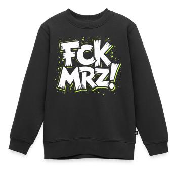 FCK MRZ Politischer Protest Slogan - Kinder Premium Organic Sweatshirt - Schwarz - Vorne - AI Model Kid Female (0cm)