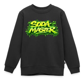 SODA MASTER - Sweat Premium enfant bio - noir - Devant - AI Model Kid Female (0cm)