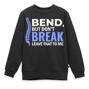 Spécialiste clinique agréé en santé vertébrale - Sweat Premium enfant bio - noir - Devant - AI Model Kid Female (0cm)