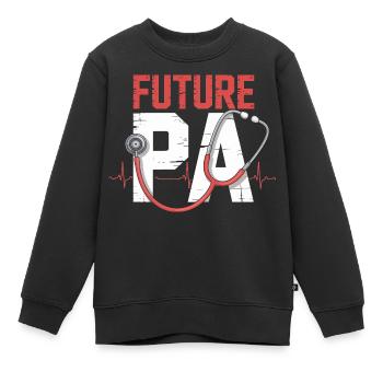 Zukunftsmedizin Stethoskop - Kinder Premium Organic Sweatshirt - Schwarz - Vorne - AI Model Kid Female (0cm)
