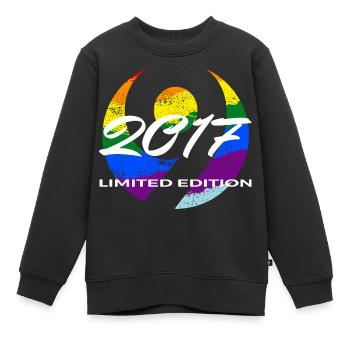 9e anniversaire 2017 cadeau garçons et filles - Sweat Premium enfant bio - noir - Devant - AI Model Kid Female (0cm)