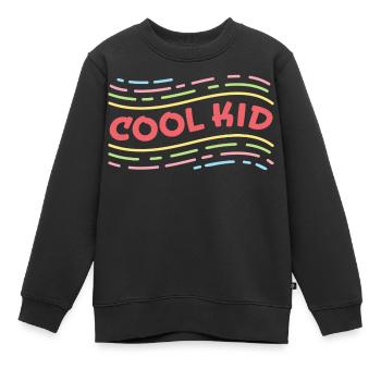 Cool Kid - Affirmation positive et colorée pour les enfants - Sweat Premium enfant bio - noir - Devant - AI Model Kid Female (0cm)