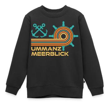 Vacances en mer Baltique : Divertissement sur la mer - Sweat Premium enfant bio - noir - Devant - AI Model Kid Female (0cm)