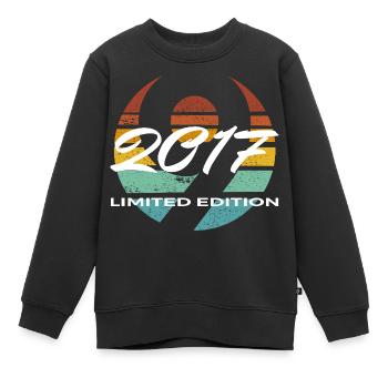 9e anniversaire 2017 cadeau garçons et filles - Sweat Premium enfant bio - noir - Devant - AI Model Kid Female (0cm)