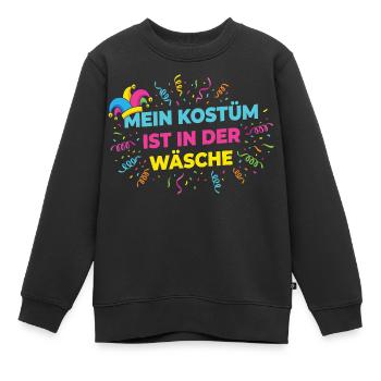 Mon costume dans la blanchisserie – Chemise drôle de carnaval - Sweat Premium enfant bio - noir - Devant - AI Model Kid Female (0cm)