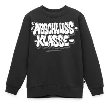 Abschlussklasse Graffiti - Kinder Premium Organic Sweatshirt - Schwarz - Vorne - AI Model Kid Female (0cm)
