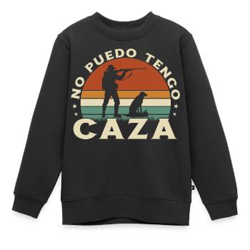 Ich kann kein lustiges Jagd-Jäger-Geschenk haben - Kinder Premium Organic Sweatshirt - Schwarz - Vorne - AI Model Kid Female (0cm)
