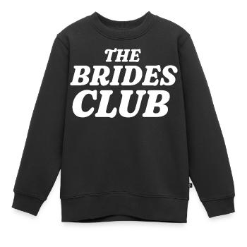 Le Club des Mariées - Sweat Premium enfant bio - noir - Devant - AI Model Kid Female (0cm)
