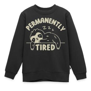Fatigué de façon permanente - Sweat Premium enfant bio - noir - Devant - AI Model Kid Female (0cm)