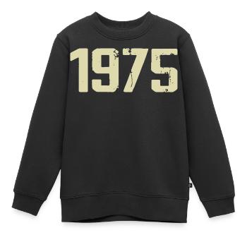 Jubilé 1975 - Sweat Premium enfant bio - noir - Devant - AI Model Kid Female (0cm)