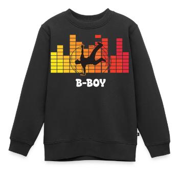 B-Boy Breakdance Streetstyle Hip Hop DJ Dance - Sweat Premium enfant bio - noir - Devant - AI Model Kid Female (0cm)