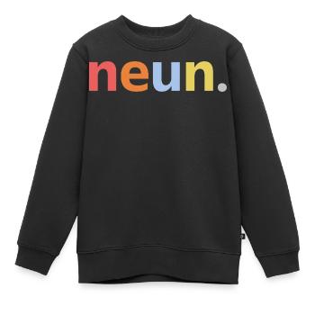 9e anniversaire de 9e anniversaire de garçon 99 ans - Sweat Premium enfant bio - noir - Devant - AI Model Kid Female (0cm)