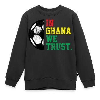 Au Ghana, nous avons confiance - Sweat Premium enfant bio - noir - Devant - AI Model Kid Female (0cm)