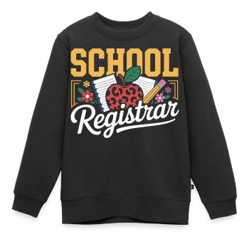 Schulsekretariat Schulverwaltung Büro Organisation - Kinder Premium Organic Sweatshirt - Schwarz - Vorne - AI Model Kid Female (0cm)