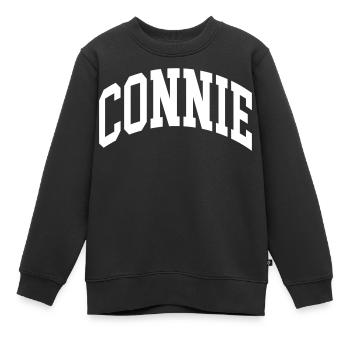 Connie - Sweat Premium enfant bio - noir - Devant - AI Model Kid Female (0cm)