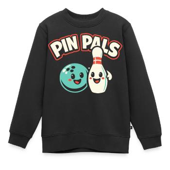 Pin Pals - Kinder Premium Organic Sweatshirt - Schwarz - Vorne - AI Model Kid Female (0cm)