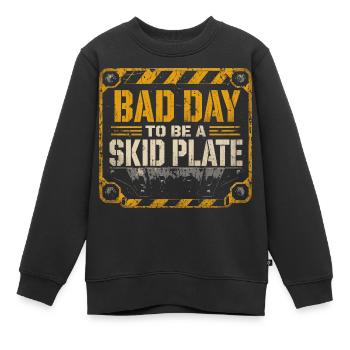 Off-Road Badge: Bad Day for the Hoof - Kids Premium Organic Sweatshirt - black - Front - AI Model Kid Female (0cm)