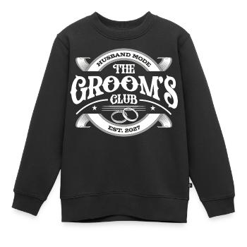 Le Club des Mariés - Sweat Premium enfant bio - noir - Devant - AI Model Kid Female (0cm)