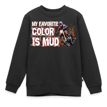 Meine Lieblingsfarbe Ist Schlamm - Kinder Premium Organic Sweatshirt - Schwarz - Vorne - AI Model Kid Female (0cm)