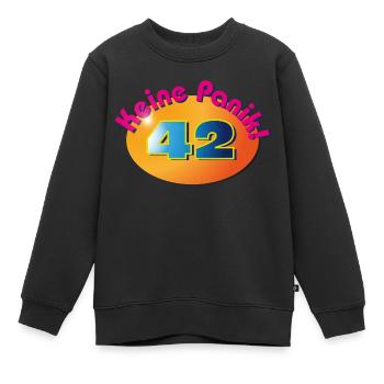 Ne paniquez pas ! 42 - Sweat Premium enfant bio - noir - Devant - AI Model Kid Female (0cm)