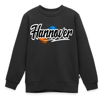 Hannover - Kinder Premium Organic Sweatshirt - Schwarz - Vorne - AI Model Kid Female (0cm)