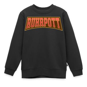 Ruhrpott - Sweat Premium enfant bio - noir - Devant - AI Model Kid Female (0cm)