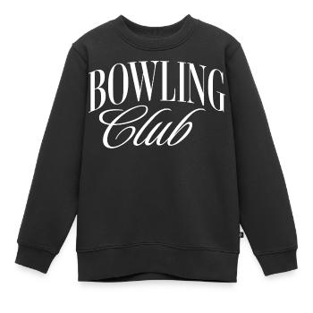Bowling Club - Kinder Premium Organic Sweatshirt - Schwarz - Vorne - AI Model Kid Female (0cm)