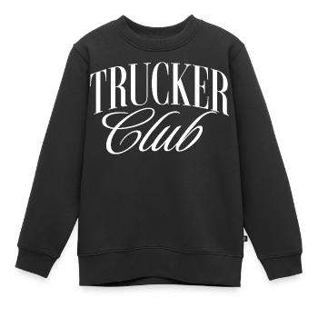 Trucker CLub - Kids Premium Organic Sweatshirt - black - Front - AI Model Kid Female (0cm)